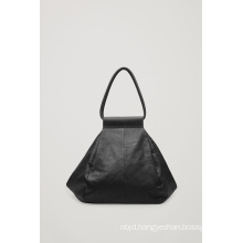 Soft Folded Leather Bag Shopper